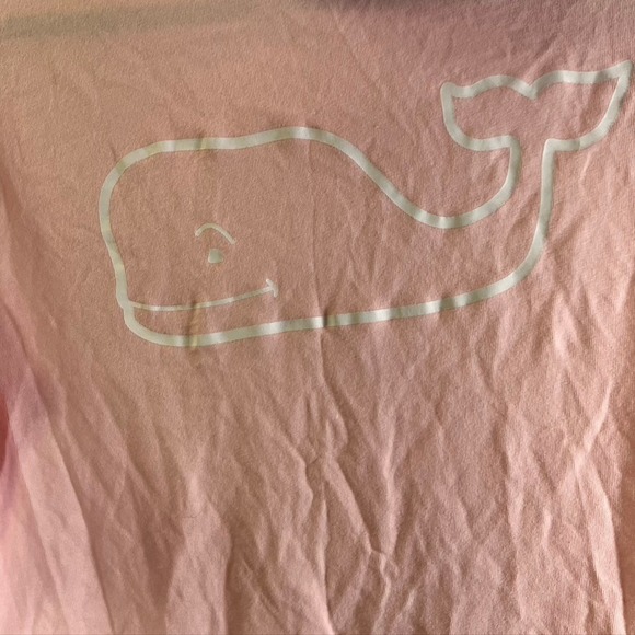 Vineyard Vines Women's Pink Cotton Hoodie Tunic‎ Whale Logo Casual Comfy - Picture 10 of 15